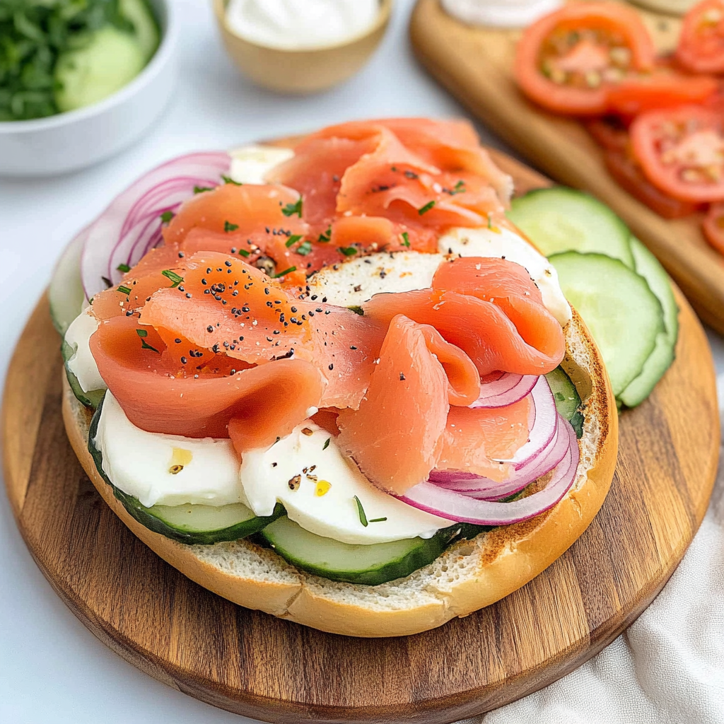 Smoked Salmon Bagel Board