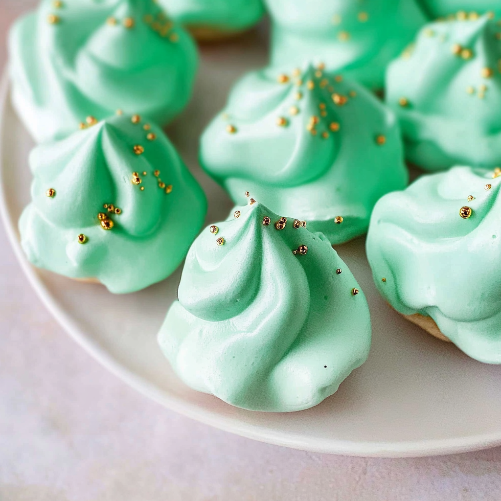 St. Patrick’s Day Meringue Cookies