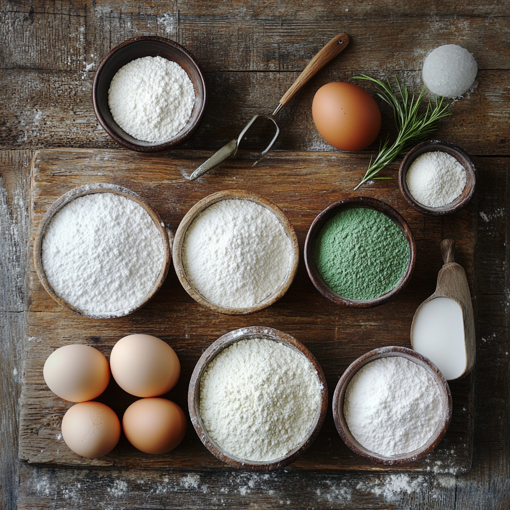 St. Patrick’s Day Meringue Cookies ingredients