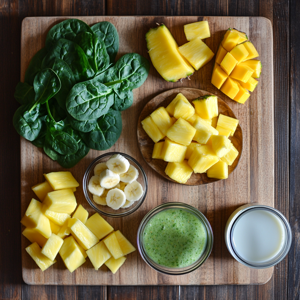 Tropical Green Smoothie ingredients