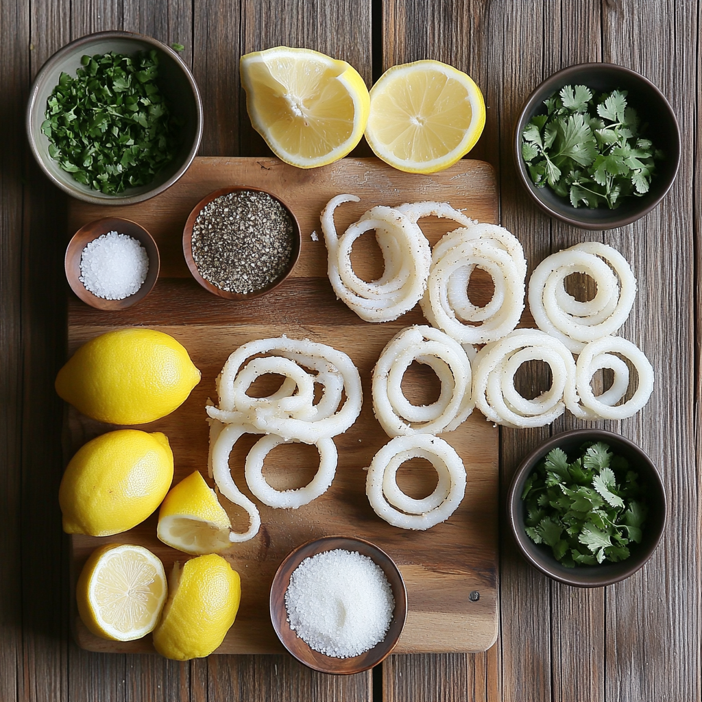 Truly Crispy Salt & Pepper Squid ingredients