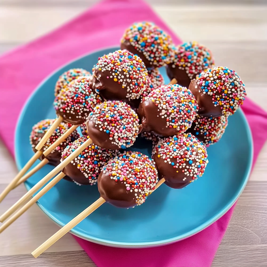 Valentine Chocolate Covered Strawberry Kabobs