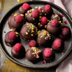 Valentine Raspberry Dark Chocolate Truffles