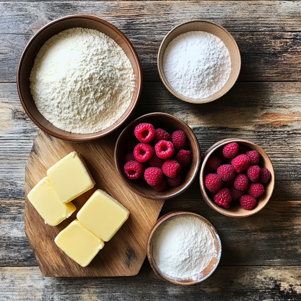 Valentine Raspberry Rolls ingredients
