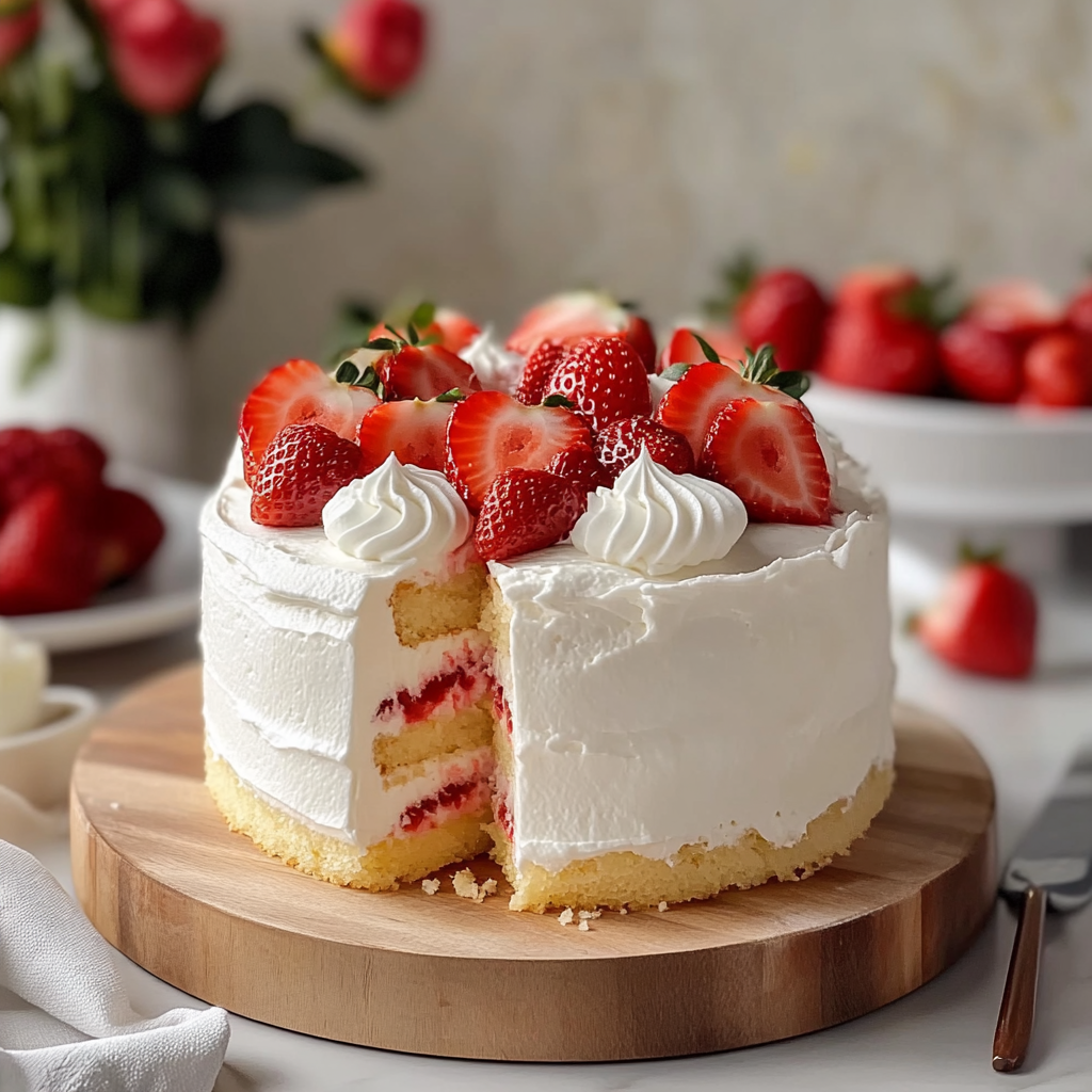 Valentine Strawberry Yogurt Shortcake