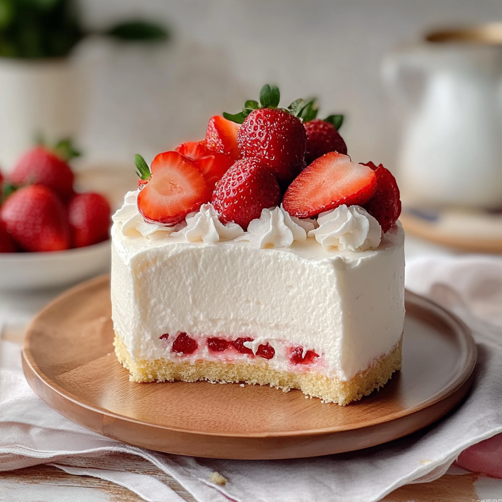 Valentine Strawberry Yogurt Shortcake