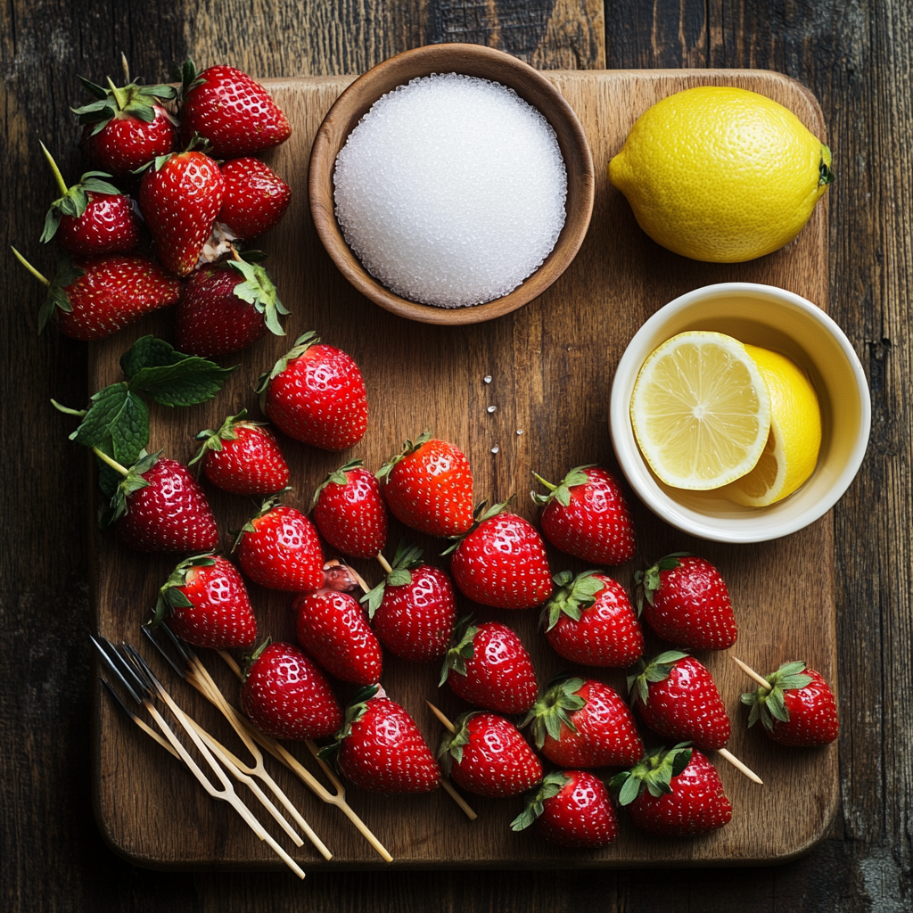 Valentine Tanghulu strawberry ingredients