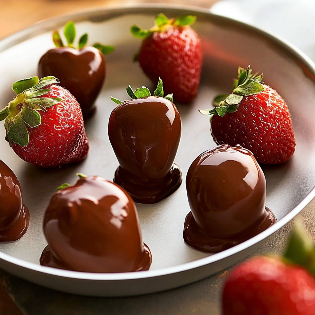 Valentine’s Day Chocolate-Covered Strawberries