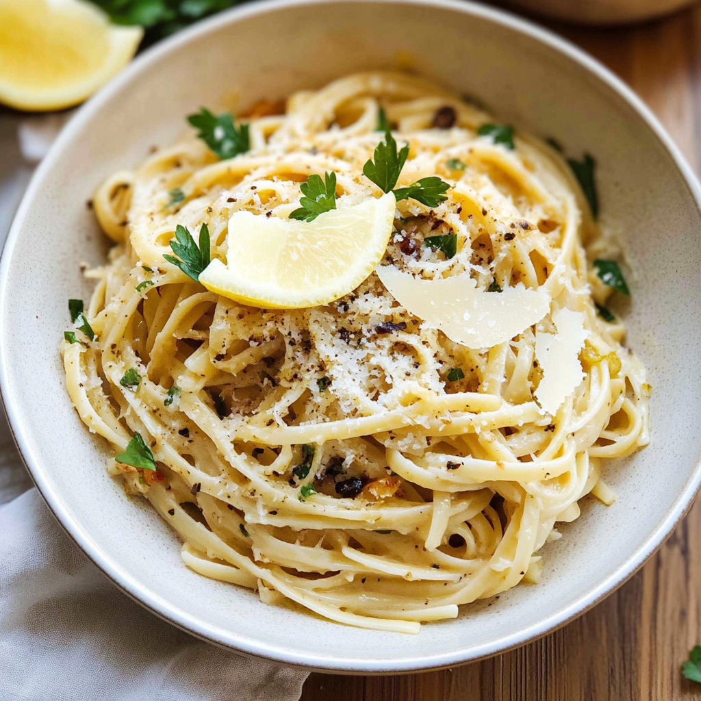lemon garlic pasta