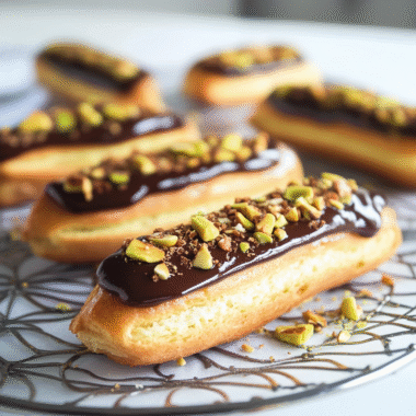 Pistachio Eclairs